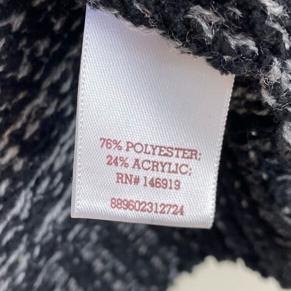 SO Black & Grey Marled Knit Hooded Sweater - Picture 6 of 7